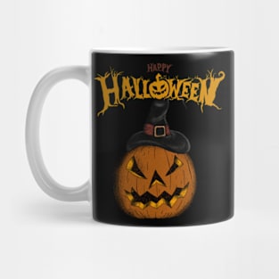 pumpkin witch happy halloween Mug